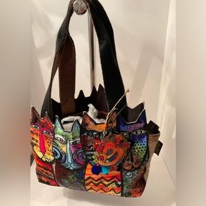 Laurel Burch cloth cat bag